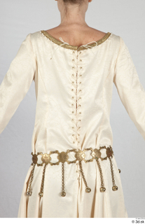  Photos Medieval Princess in cloth dress 3 beige dress medieval clothing medieval princess upper body 0007.jpg